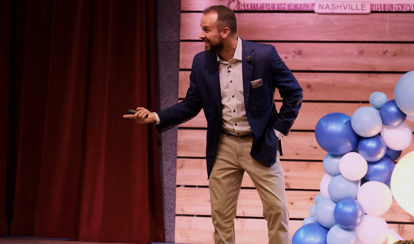 Dave Brown speaking at Southwestern Consulting's 2024 Elite Retreat